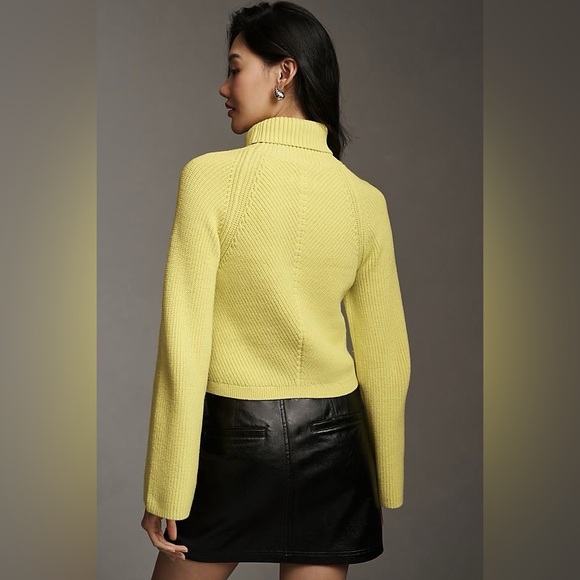 Anthropologie Maeve Cropped Turtleneck Sweater - Picture 2 of 8